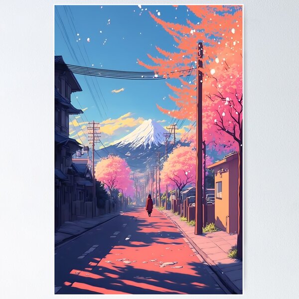 Item preview, Mt Fuji Sakura  | Cheery Blossoms and Mt Fuji designed and sold by PandorasBoxy.