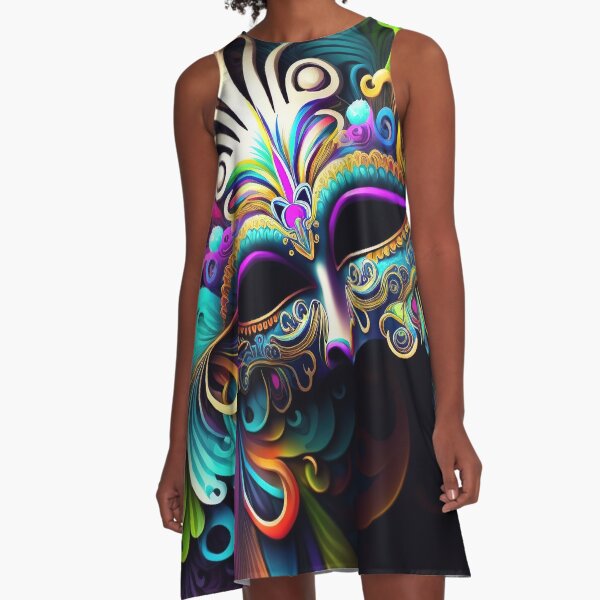 Item preview, Mardi Gras Dress, Mardi Gras 2023 designed and sold by Rich Summers Art.