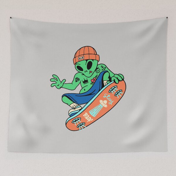 Item preview, Skateboarder Invasion designed and sold by Quilimo Studio.