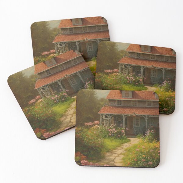 Item preview, Muted Cottage with Stone Walkway in Nature designed and sold by bryanchvzz.