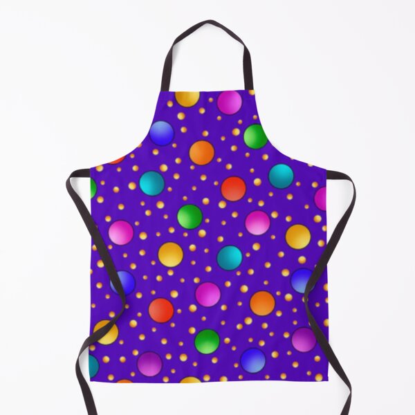 Item preview, Colorful Polka Dots On Purple Background designed and sold by TheCatmeow2000.
