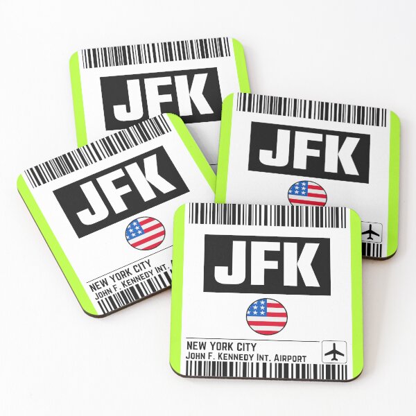 Item preview, NEW YORK CITY JFK mini boarding pass tag designed and sold by LeddsoDello.