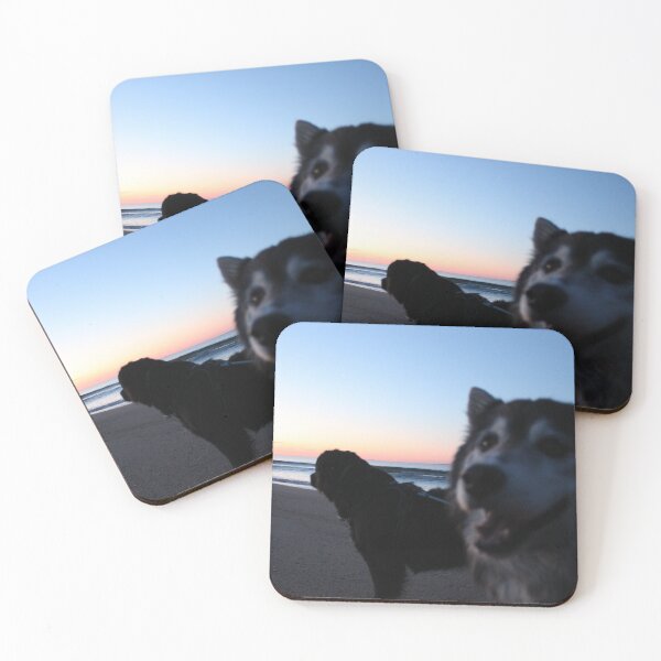 Item preview, sunrise happy dogs beach designed and sold by natchmiel.