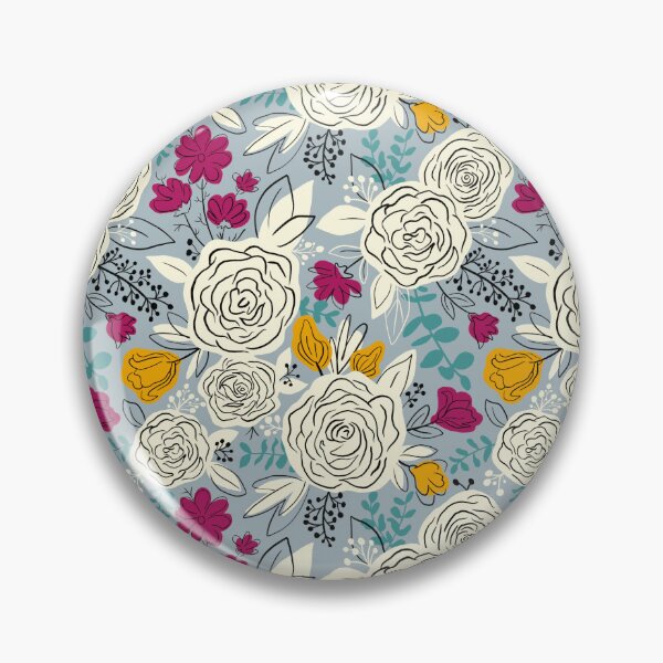 Aperçu de l'œuvre Motif floral abstrait (gris) créée et vendue par SamfarStudio.