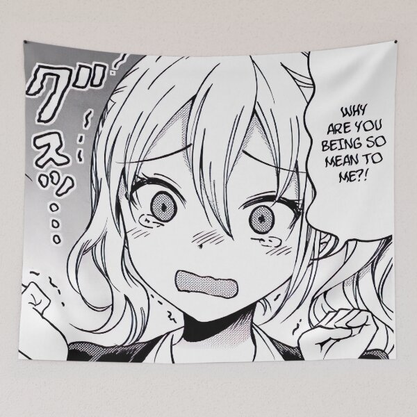 Item preview, Hayasaka Why are You Being so Mean to Me? Love Is War Anime Inspired Poster Wall Art Tapestry designed and sold by studiodotprints.