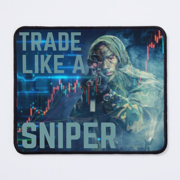 Item preview, TRADE LIKE A SNIPER STOCK MARKET BITCOIN CRYPTO FOREX TRADER ART designed and sold by tradeculture143.