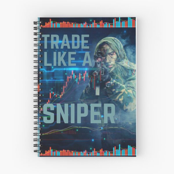 Item preview, TRADE LIKE A SNIPER STOCK MARKET BITCOIN CRYPTO FOREX TRADER ART designed and sold by tradeculture143.