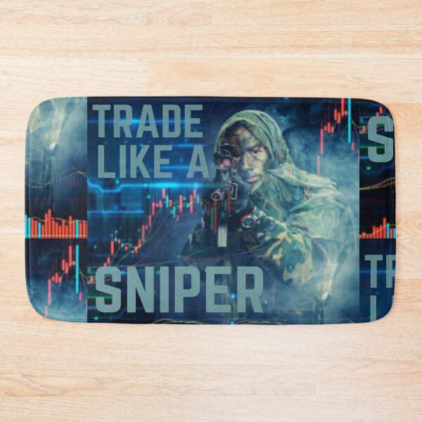 Item preview, TRADE LIKE A SNIPER STOCK MARKET BITCOIN CRYPTO FOREX TRADER ART designed and sold by tradeculture143.