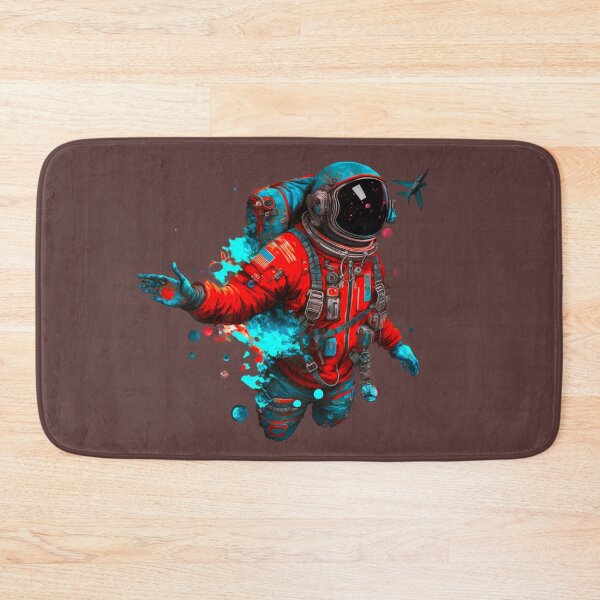 Item preview, Cosmic Explorer: Astronaut's Neon Journey Through Space  designed and sold by Justin Haas.