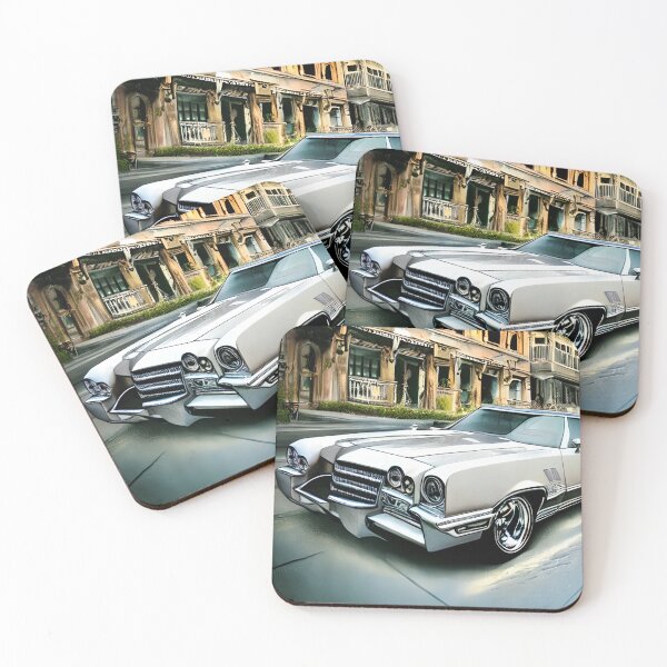 Item preview, American cruiser, Riviera, V8 engine, classic, white, chrome parts designed and sold by pixelatedworld.