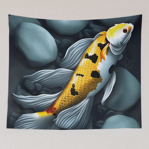 Item preview, Yellow Koi Fish designed and sold by MIGSZ.