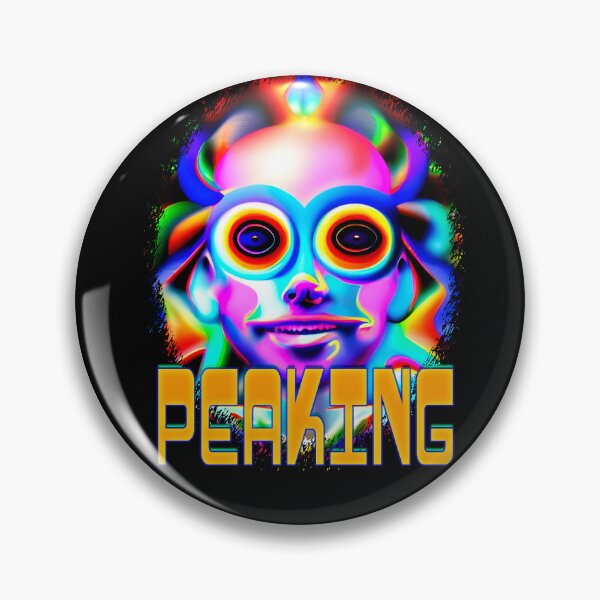 Item preview, Peaking - Captioned (2)- Trippy Psychedelic Art designed and sold by TheThirdEye.