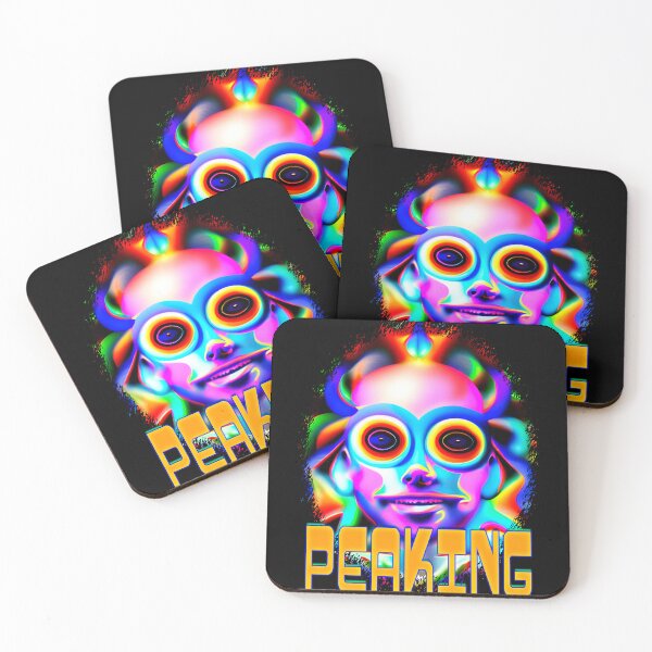 Item preview, Peaking - Captioned (2)- Trippy Psychedelic Art designed and sold by TheThirdEye.
