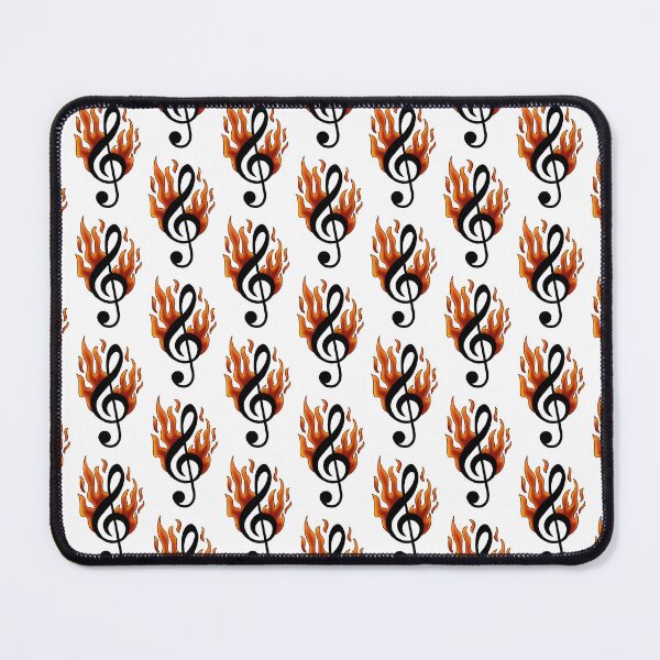 Item preview, Loki’s Flaming Treble Clef Tattoo designed and sold by spottedhound.
