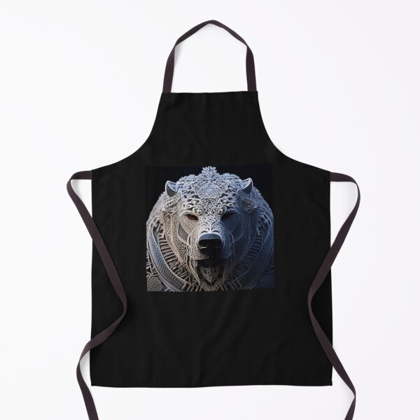 Item preview, Intricately detailed warrior bear designed and sold by WildMountainArt.