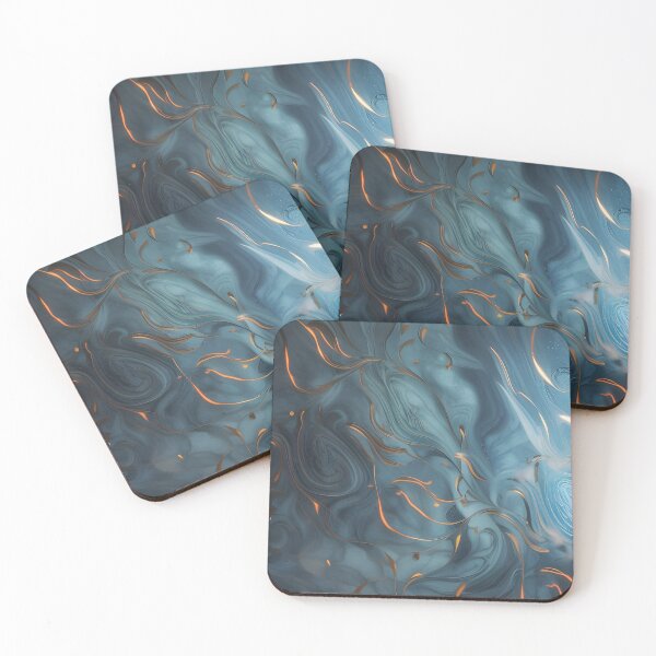 Item preview, Gold with Marble Blue designed and sold by MIGSZ.