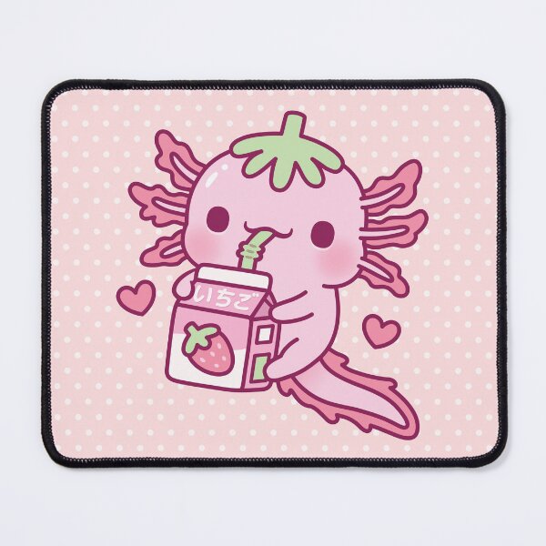 Artikelvorschau, Der süße Axolotl liebt japanische Erdbeermilch entworfen und verkauft von rustydoodle.