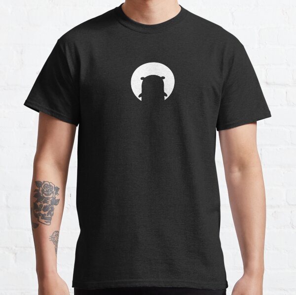 Golang Gopher White Silhouette Classic T-Shirt