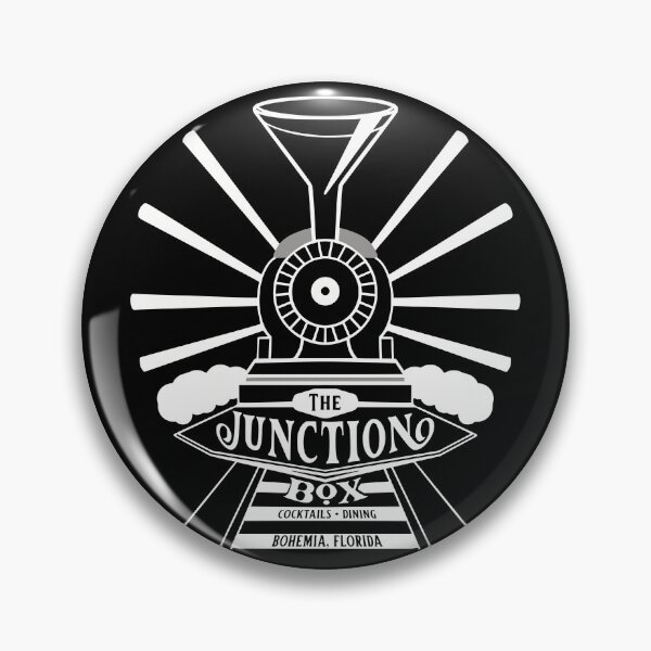 Item preview, The Junction Box - cocktail bar in Bohemia, Florida - for dark backgrounds designed and sold by Sky Diary Productions.