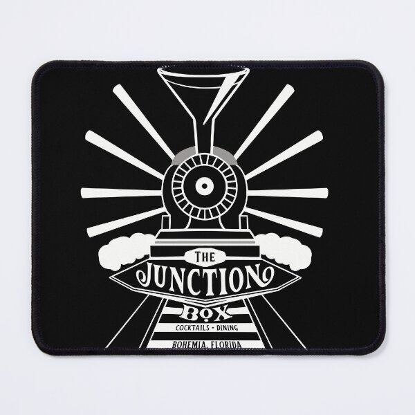 Item preview, The Junction Box - cocktail bar in Bohemia, Florida - for dark backgrounds designed and sold by Sky Diary Productions.