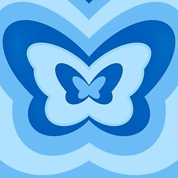 Artwork thumbnail, Blue Butterfly Pattern by twinklestrokes