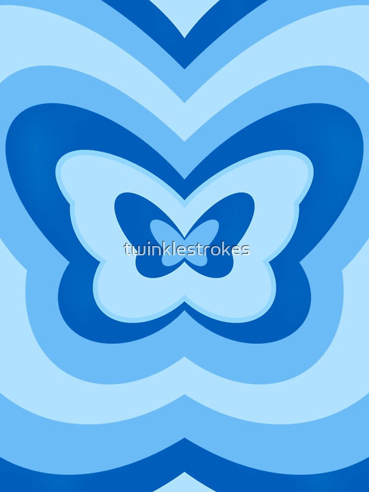 Thumbnail 5 of 5, iPhone Case, Blue Butterfly Pattern designed and sold by twinklestrokes.