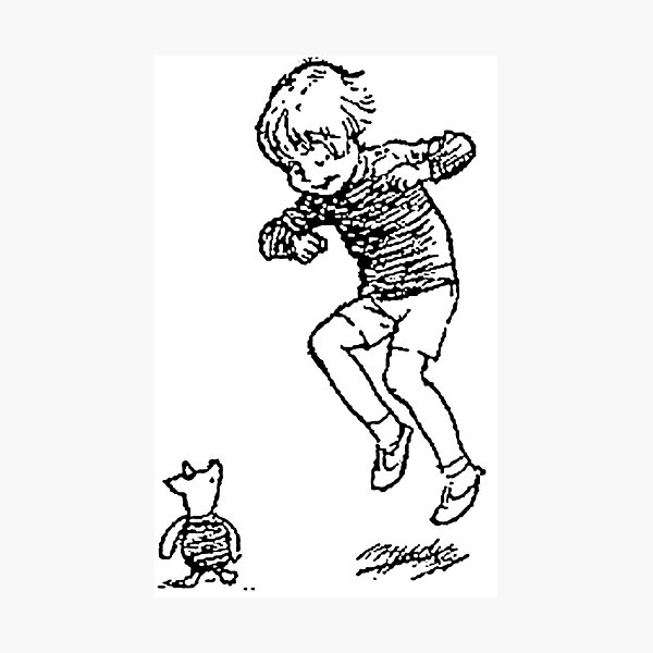 Aperçu de l'œuvre Christopher Robin et Porcinet créée et vendue par Amy Olsen.