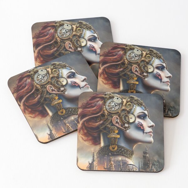 Item preview, Steampunk zombie Princess designed and sold by WildMountainArt.