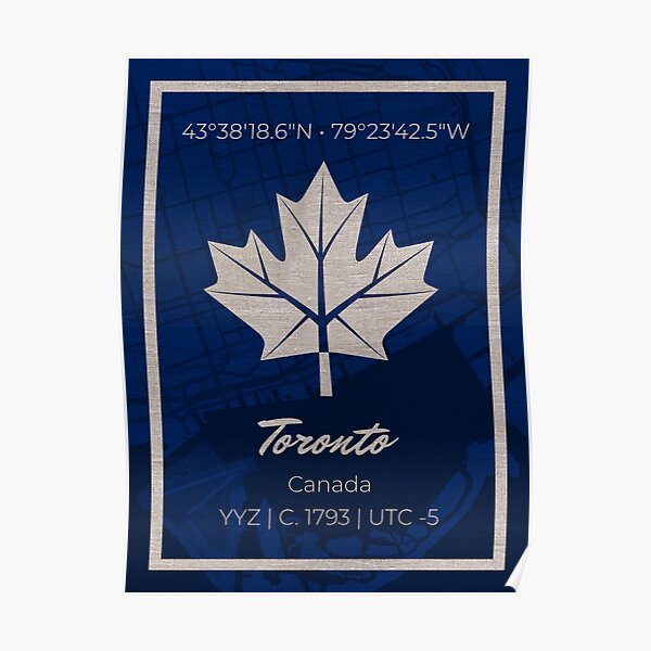 NHL: Toronto Maple Leafs- Retro Distressed Logo' Poster