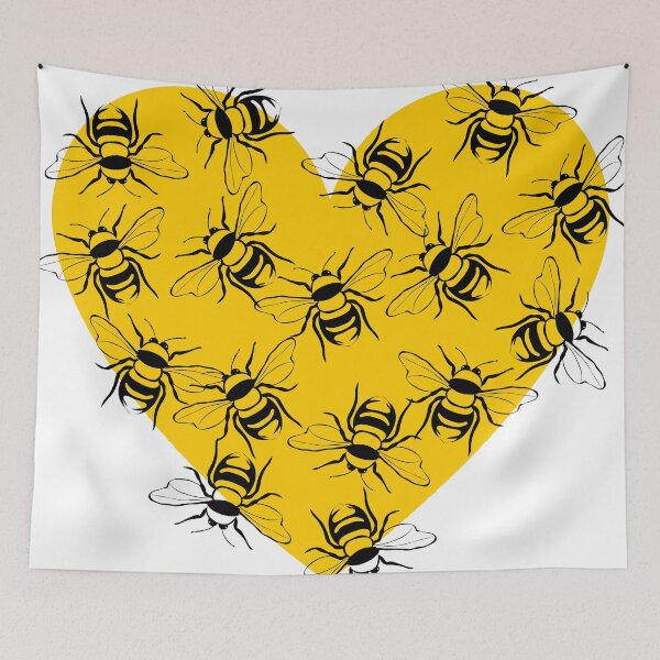 Item preview, Bees heart, Bee love designed and sold by DesignsByMadiha.