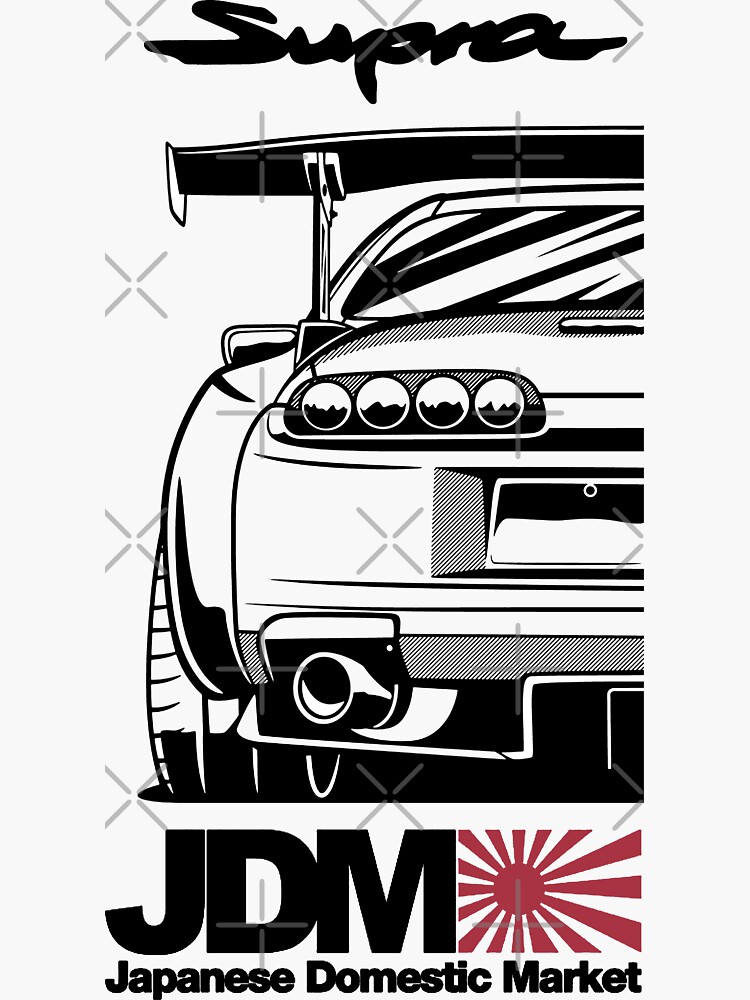 jdm car tshirt - Jdm Car - Sticker