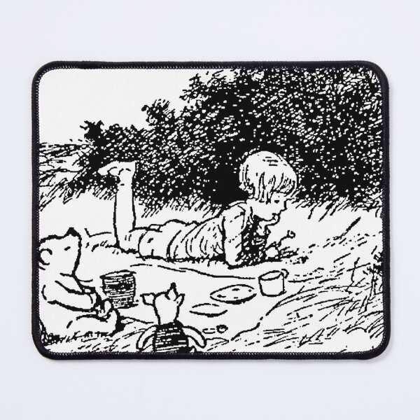 Item preview, Picnic with Christopher Robin, Piglet and Pooh designed and sold by Amy Olsen.