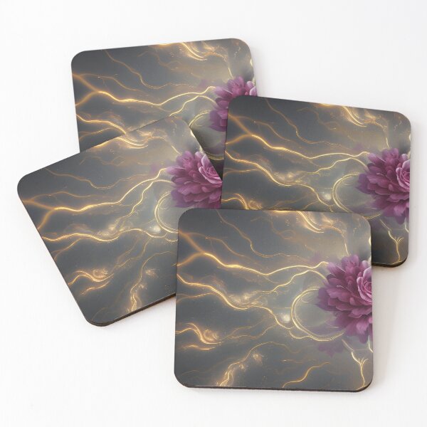 Item preview, Gold streaks into a Pink Flower designed and sold by MIGSZ.