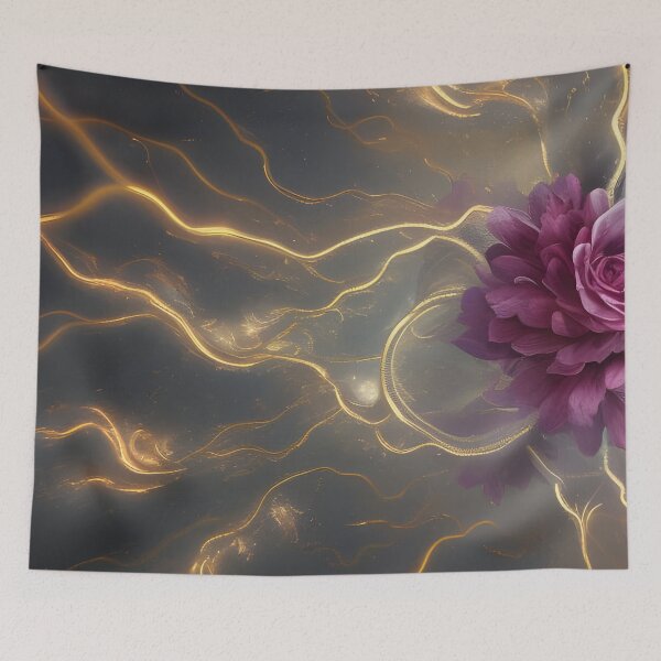 Item preview, Gold streaks into a Pink Flower designed and sold by MIGSZ.