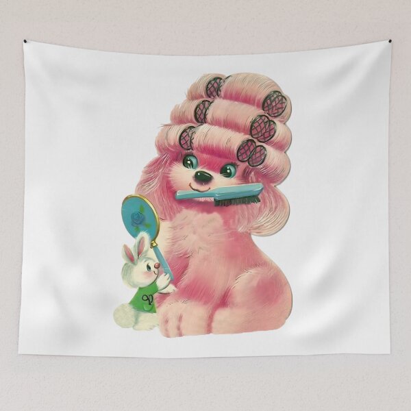 Item preview, Pink Poodle in Curlers designed and sold by funhousejen.