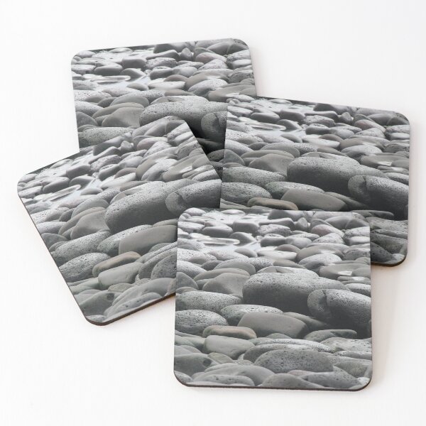 Item preview, Round Gray Stones on Beach designed and sold by CrossingTheG.