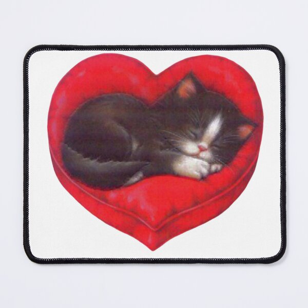 Item preview, Vintage valentine's day cat  designed and sold by Pixiedrop.