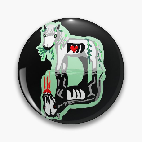 Item preview, Kelpie Buddies (white) brook horse horse monster cryptid legend scary river monster designed and sold by sandpaperdaisy.