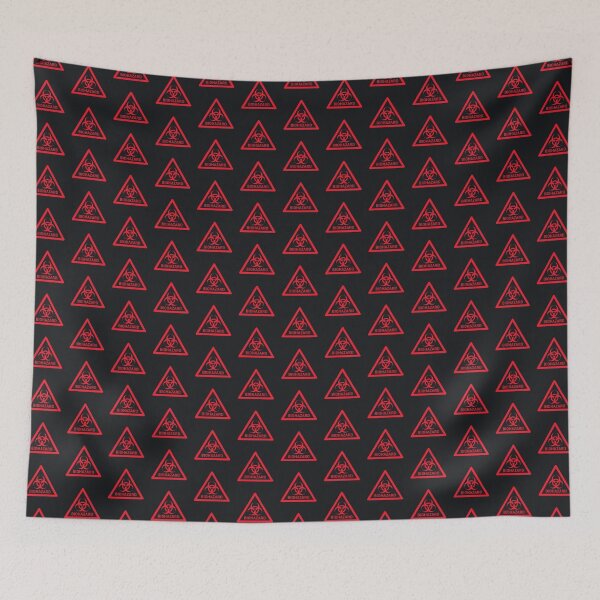 Item preview, Biohazard Safety Warning Sign Triangle With Text Black designed and sold by VoodooCircus.