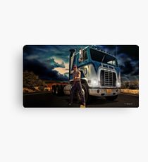 White Line Fever Canvas Print