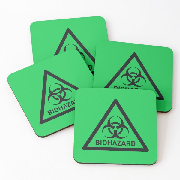 Item preview, Biohazard Safety Warning Sign Triangle With Text Green designed and sold by VoodooCircus.