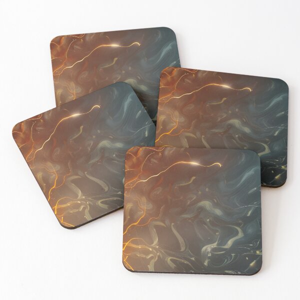 Item preview, Gold streaks with blue streaks designed and sold by MIGSZ.