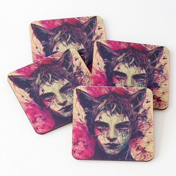 Item preview, Aesthetic anime catboy ears drawing designed and sold by RecStore.