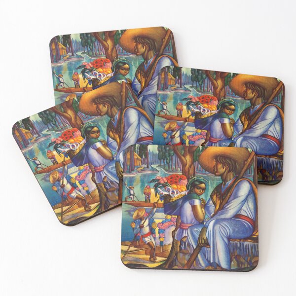 Item preview, MEXICO XOCHIMILCO City 1941 Old Travel Poster designed and sold by retroposters.