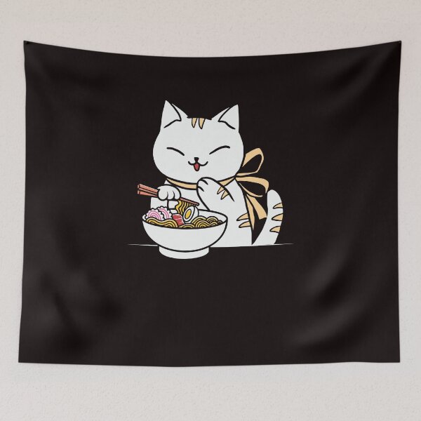 Artikelvorschau, Ramen-Katzen-T-Shirt, Katzen-Shirt, lustiges Ramen-Shirt entworfen und verkauft von Abdo73.