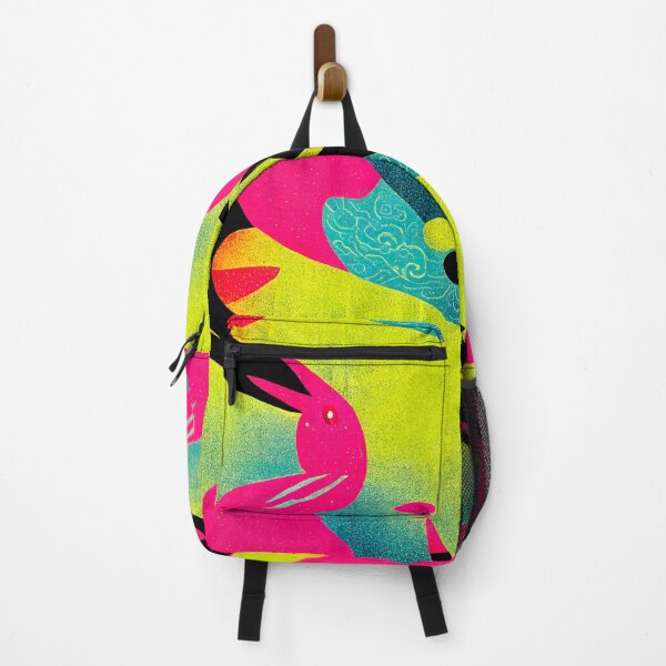 Item preview, Patchwork Easter Bunny - A Colorful Montage of Neon Rabbit and Checkerboard Patterns in a Tessellated Illustration Design designed and sold by IrisMyriel.
