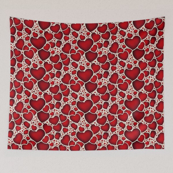 Aperçu de l'œuvre Valentines Day Love Red and White Romance créée et vendue par digitalvintage.