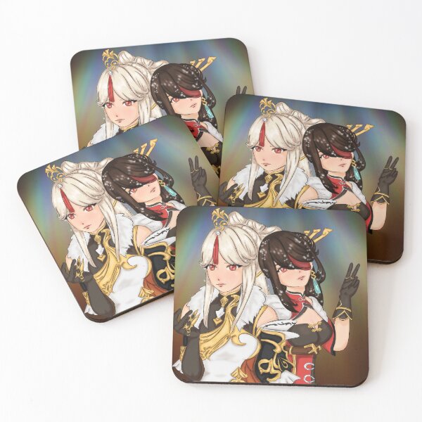 Item preview, NingGuang and Beidou - Genshin Impact  designed and sold by shahdraws.