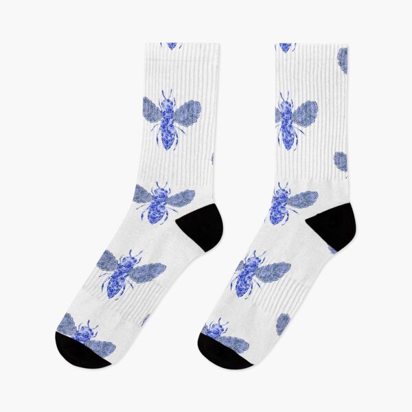 Item preview, Very Busy Bee-Shades of Blue designed and sold by WhimsyLetters.