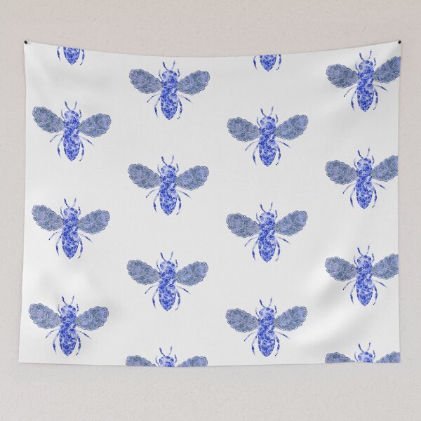 Item preview, Very Busy Bee-Shades of Blue designed and sold by WhimsyLetters.